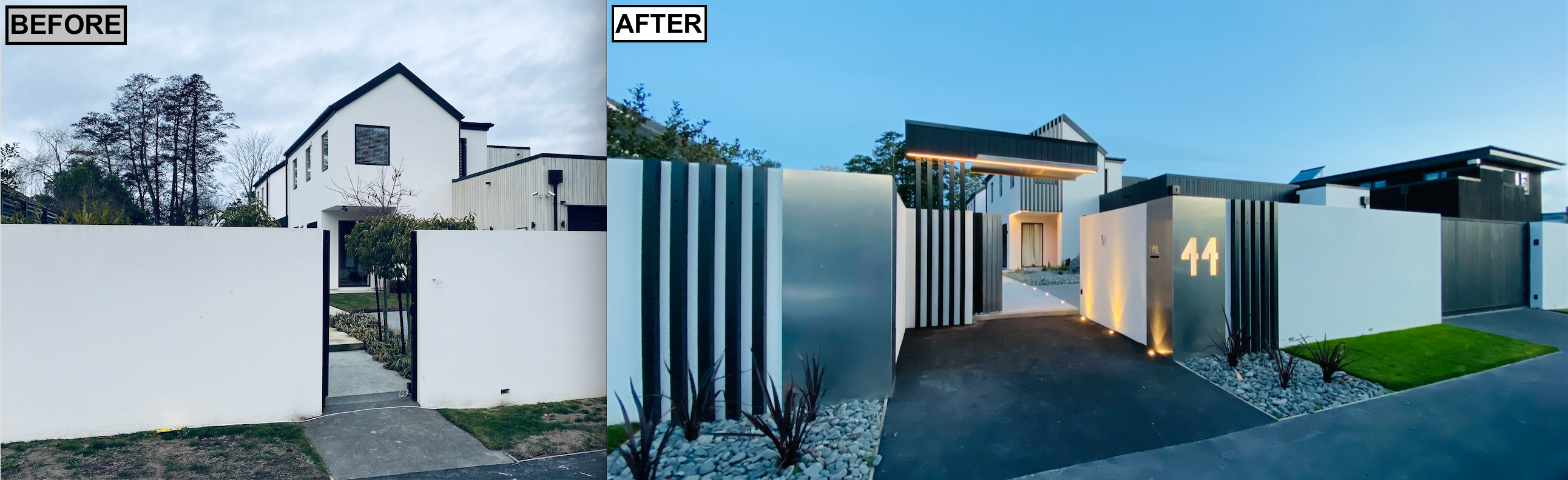 Modern facade transformation integrating new and existing architectural forms
