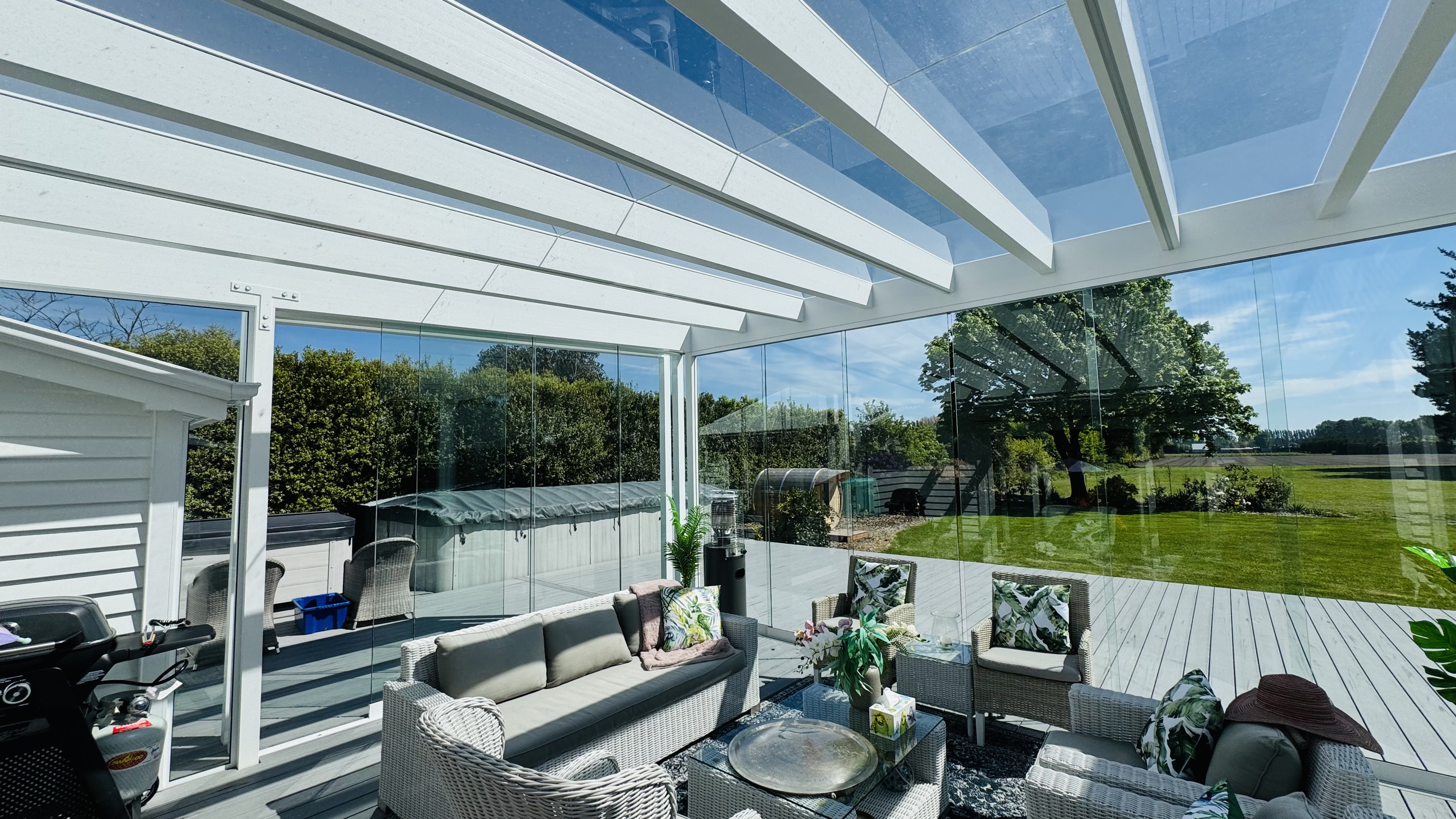 Recessed uPVC windows fitted as part of high-performance bungalow renovation